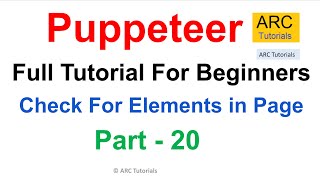 Find Elements in Webpage | Puppeteer Tutorial #20