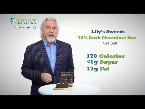 Lily's Sweets 70% Dark Chocolate Bar Sea Salt 8/19