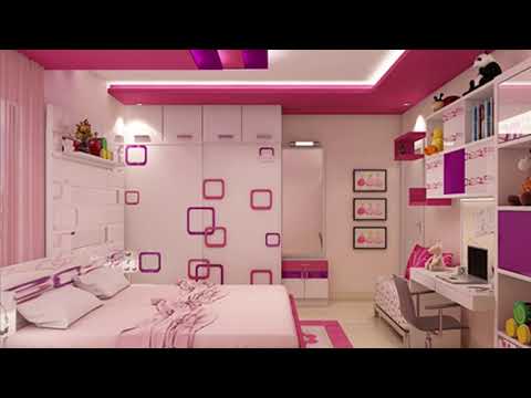 Màu sơn nhà đẹp 2019 - Thiết kế mẫu trần thạch cao và màu sơn Phòng ngủ