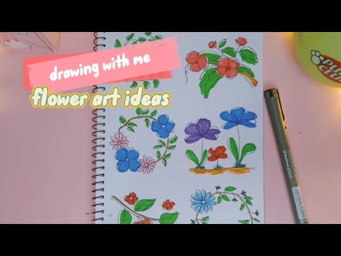 FLOWER ART IDEAS | AESTETIK DRAW | MUSFIRA ART