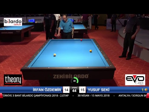 İRFAN ÖZDEMİR & YUSUF SEKİ Bilardo Maçı - 2018 ERKEKLER 2.ETAP-3.Ön Eleme