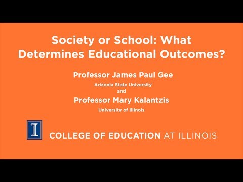 Society or School: What Determines Educational Outcome?