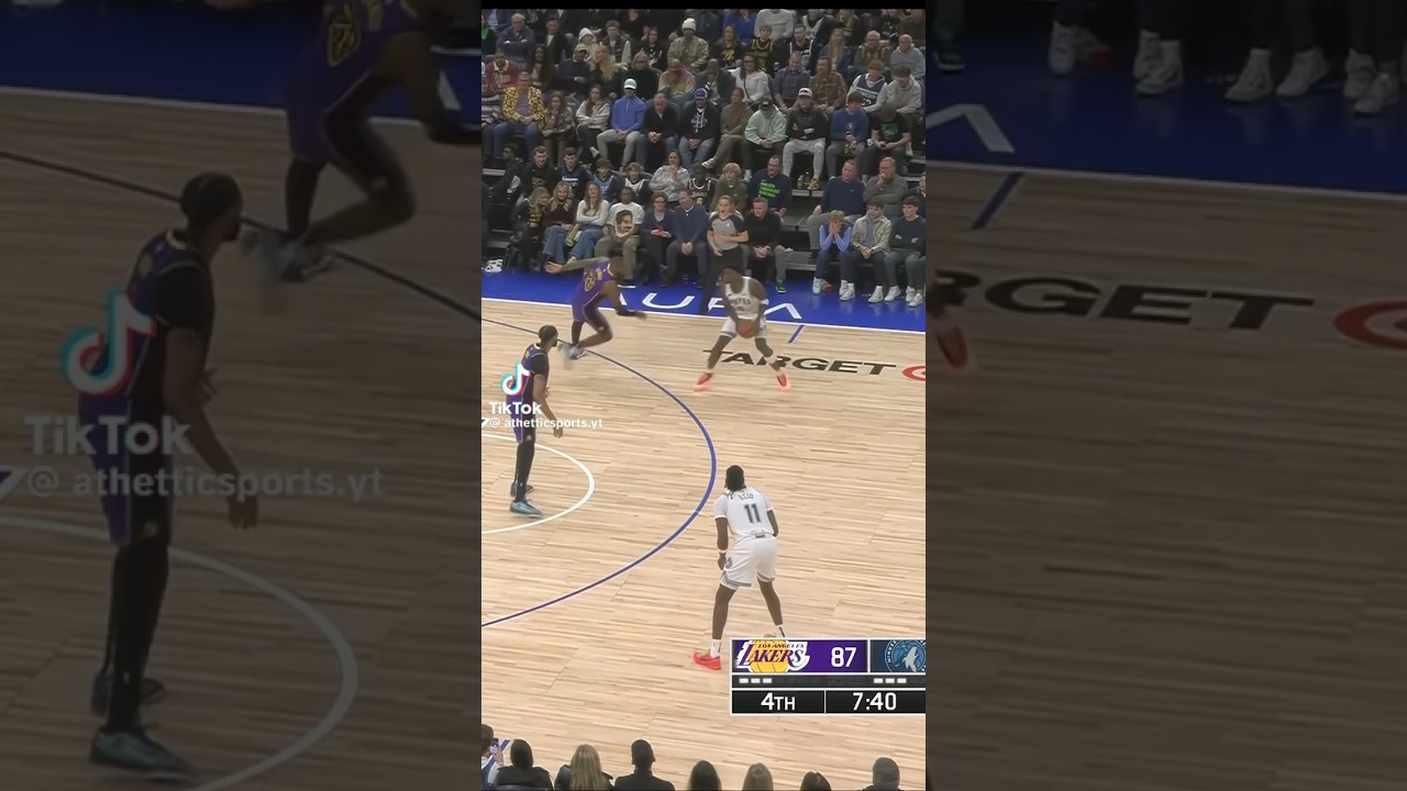 Anthony Edwards Nasty Cross Over On Lebron James Reaction