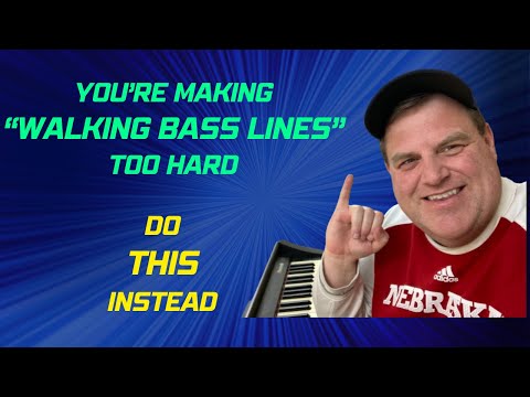 Easy Hack for Walking Bass Lines on Piano