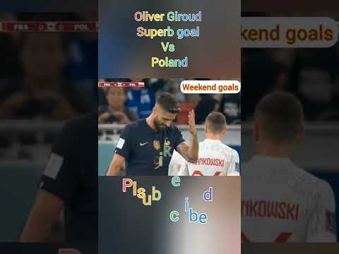 Giroud Goal France 3 VS 1 Poland | Qatar2022 #qatar2022 #shorts