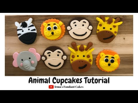 How to make animal cupcakes | Irma's Fondant Cakes (5 styles)