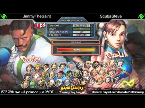 Tourneyplay SSF4 Singles JimmyTheSaint GUI vs ScubaSteve CHN