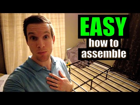 Part of a video titled EASY ASSEMBLY! How to Put Together a Zinus Platform Bed Frame
