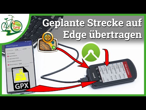 This is how the planned GPX track gets onto the Garmin Edge 🏁