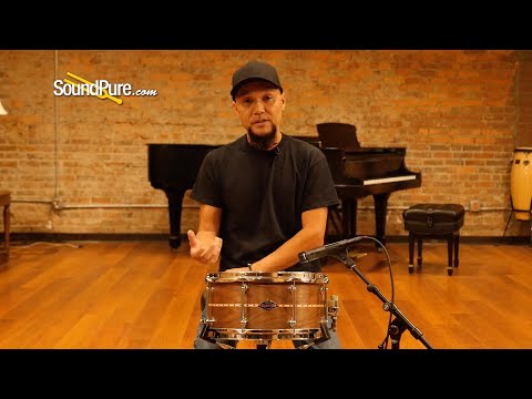 Craviotto 6.5x13 Walnut Custom Red Inlay