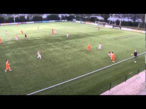 Ajax D1 FC Abcoude C1 1ste helft 17-03-2015