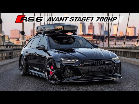 MURDERED OUT! 2023 AUDI RS6 AVANT STAGE1 700HP - SKI-BOX, MAXTON BODYKIT, SMOKED LIGHTS in detail