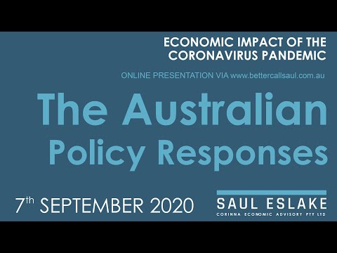 Thumbnail for Saul Eslake: Impact of Covid-19 to Global & Australian Economies (Sep 2020 UPDATE) - Part 3 by Saul Eslake