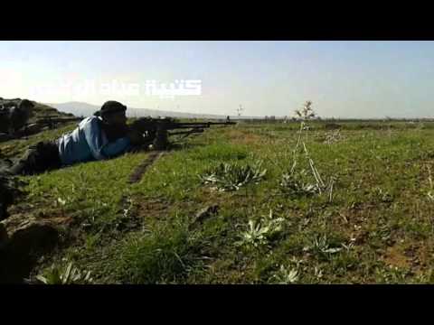 انتشار مقاتلي كتيبة عباد الرحمن للتصدي لرتل قوات النظام الذي يحاول اقتحام قرية الدواية في ريف القنيطرة