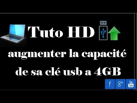 comment augmenter capacite cle usb