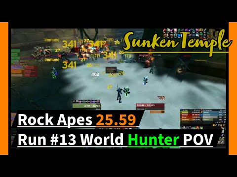 Sunken Temple Speedrun Hunter POV #13 World - WoW Classic - Season of Discovery - P3 - Phase 3