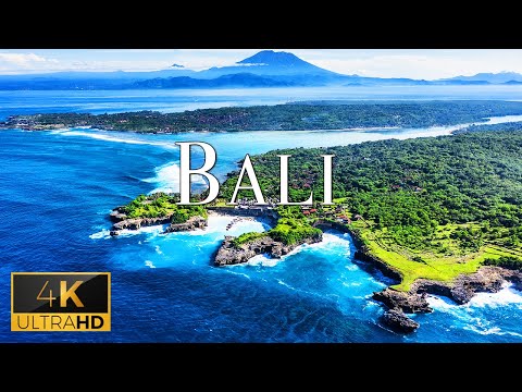 FLYING OVER BALI (4K Video UHD) - Relaxing Piano Music With Beautiful Nature Video For Stress Relief
