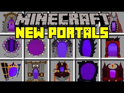 Crazy Portals Mod! Build, Travel & Enter Dimensions!
