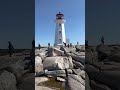 World famous Peggy’s Cove Lighthouse Nova Scotia