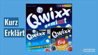 Kurz erklärt: QWIXX-Erweiterungen (Big Points, gemixxt, connected)
