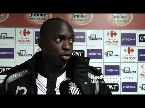 Neeskens Kebano et Dieumerci N'Dongala après  R.Charleroi S.C. - K.V.Kortrijk #PO1