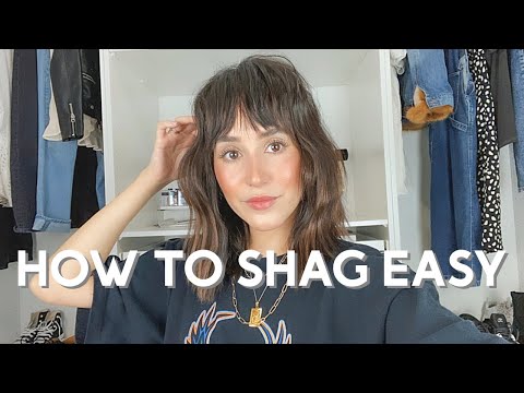 how to style a shag for beginners, super easy!