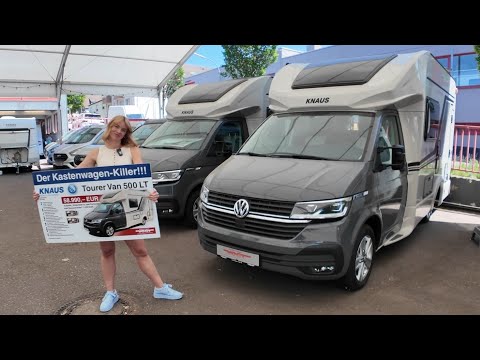 -32.509 € brand new MOTORHOME BOX VAN KILLER VW T6.1 Knaus Tourer Van 500 LT AUTOMATIC FULL