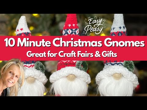 Easy 10-Minute Christmas Gnome DIY: Great for Gifts & Craft Fairs