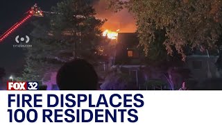 Mount Prospect fire displaces 100 people