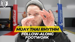 Muay Thai footwork rhythm drill