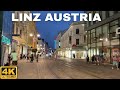 Linz Austria Evening Walking Tour 4K UHD