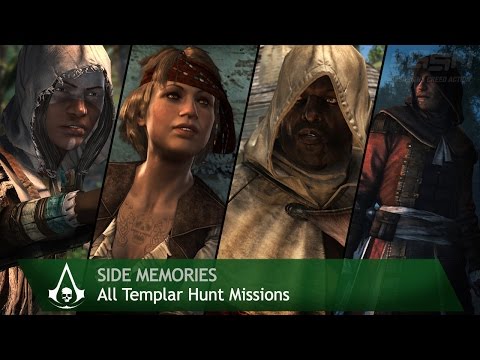 Assassin's Creed 4: Black Flag - Side Memories - All Templar Hunt Missions