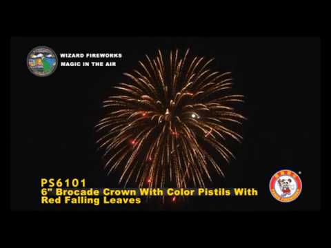 SS150BC03 - 6 INCH SHELL - WIZARD FIREWORK - PS6101