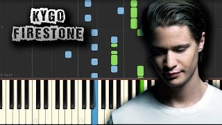Kygo - Firestone - [Piano Tutorial] (Synthesia) (Download MIDI + PDF Scores)