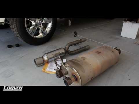 RAM TRUCK 1500 2009-2017 DIRECT FIT MUFFLER REPLACEMENT KIT “THE PROGRESSIVE SERIES” INSTALL