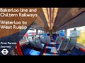 London Underground Chiltern Railway First Person Journey Waterloo To West Ruislip Via Marylebone