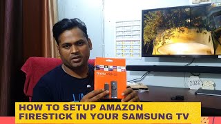 How to connect Amazon Firestick In Samsung TV⚡️ How to Setup Amazon firestick [Hindi] Complete setup