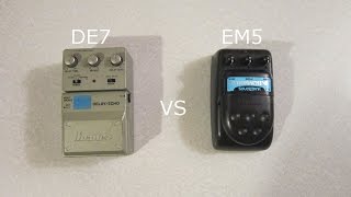 Video thumbnail for Ibanez Echo Comparison-DE7 VS EM5 by hovercraft Artifact