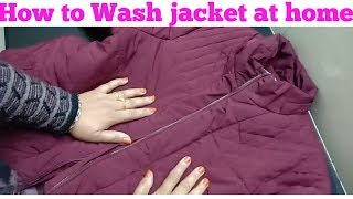 How to wash jacket at home/Easy jacket cleaning-monikazz kitchen