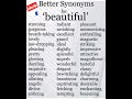 Synonyms for "beautiful"