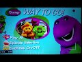 Dvd Menu Walktrough Barney Way To Go UK DVD 2010