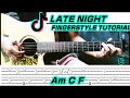 (hmmmm song) Late Night Melancholy - Rude Boy & White Cherry (Guitar Fingerstyle) Tabs + Chords