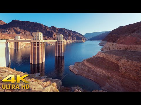 Scenic Drive Along Lake Mead to the Hoover Dam | Las Vegas Nevada Area Scenic Drive 4K