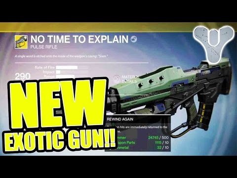 Destiny - New Secret Exotic Gun "NO TIME TO EXPLAIN" Quest Line Available | Chaos