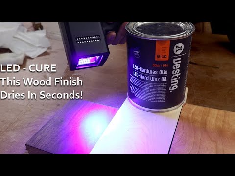 LED Wood Finish Dries in Seconds! Vesting LED-Hard Wax Oil