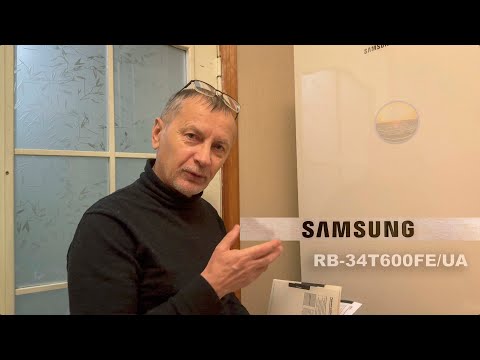 Холодильник Samsung RB-34T600FE/UA распаковка, настройка.