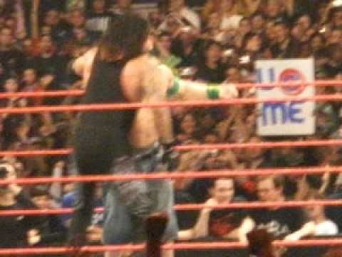 ending of raw 11/16/09 live wwe msg