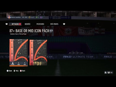 FIFA 23 2x 87+ Base or Mid Icon Packs #shorts