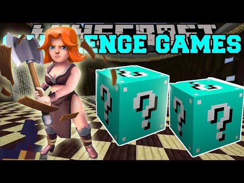 PopularMMOs Pat and Jen Minecraft VALKYRIE CHALLENGE GAMES   Lucky Block Mod   Modded Mini Game