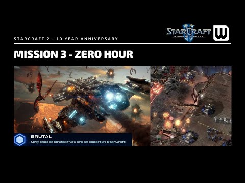 Starcraft 2 New 10 Year Achievement Hunt! Brutal WoL Mission 3: Zero Hour
